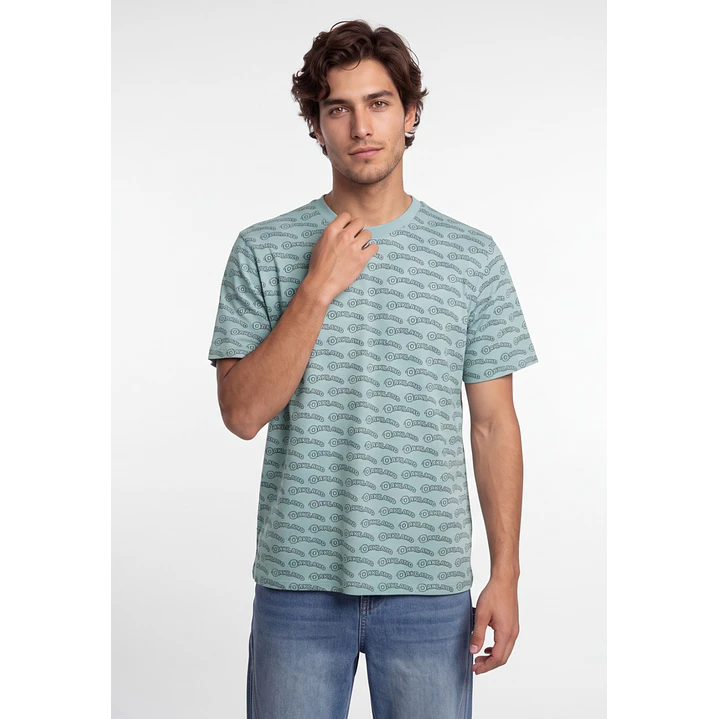 Polera Ockland Hombre Verde 4