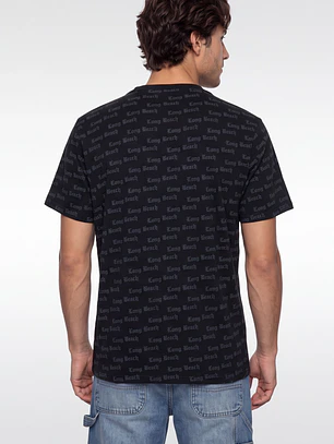 Polera Long Beach Hombre Negro