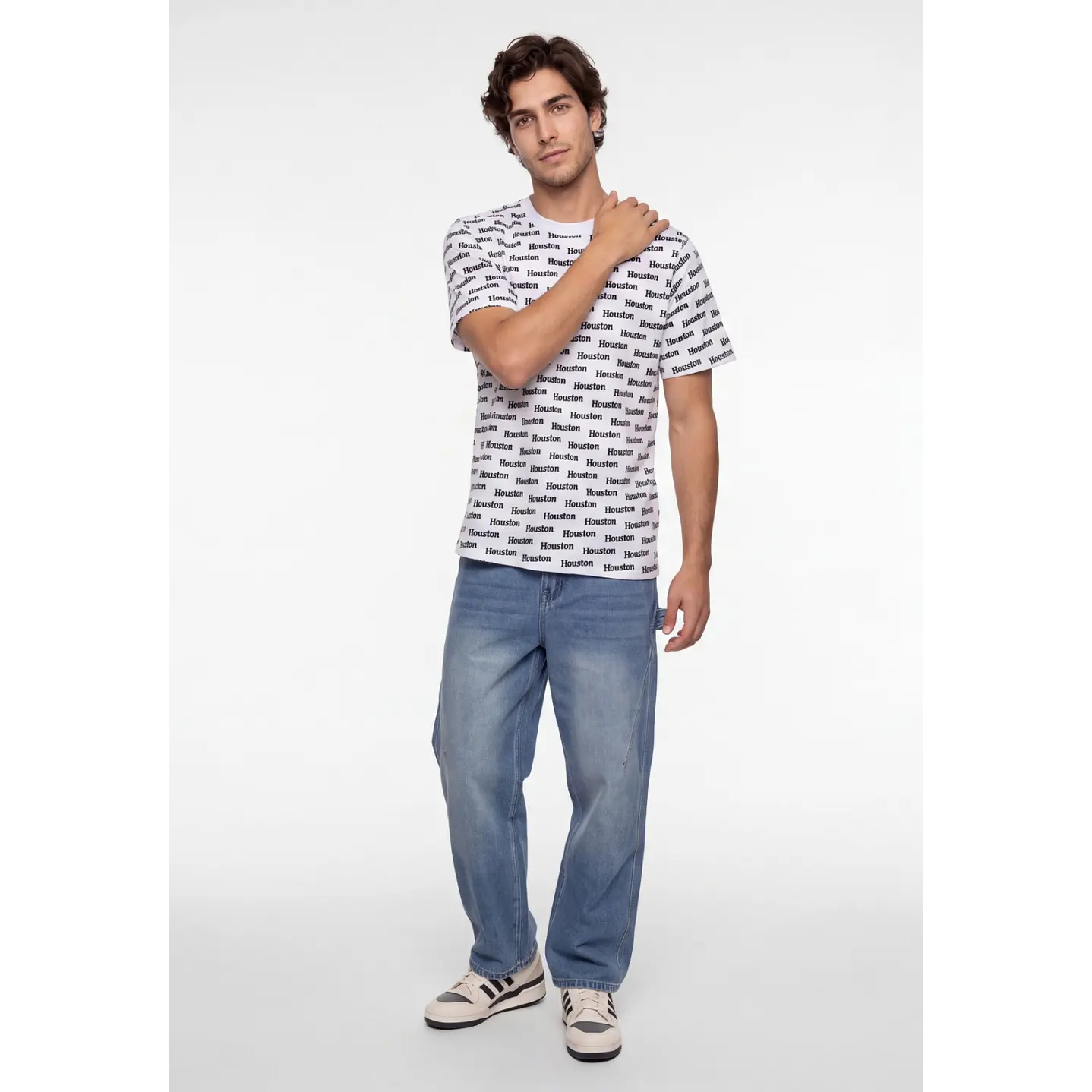 Polera Houston Hombre Blanco 3