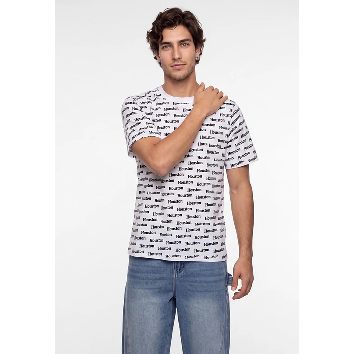 Polera Houston Hombre Blanco 1