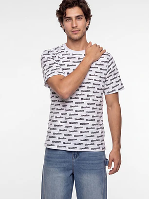 Polera Houston Hombre Blanco
