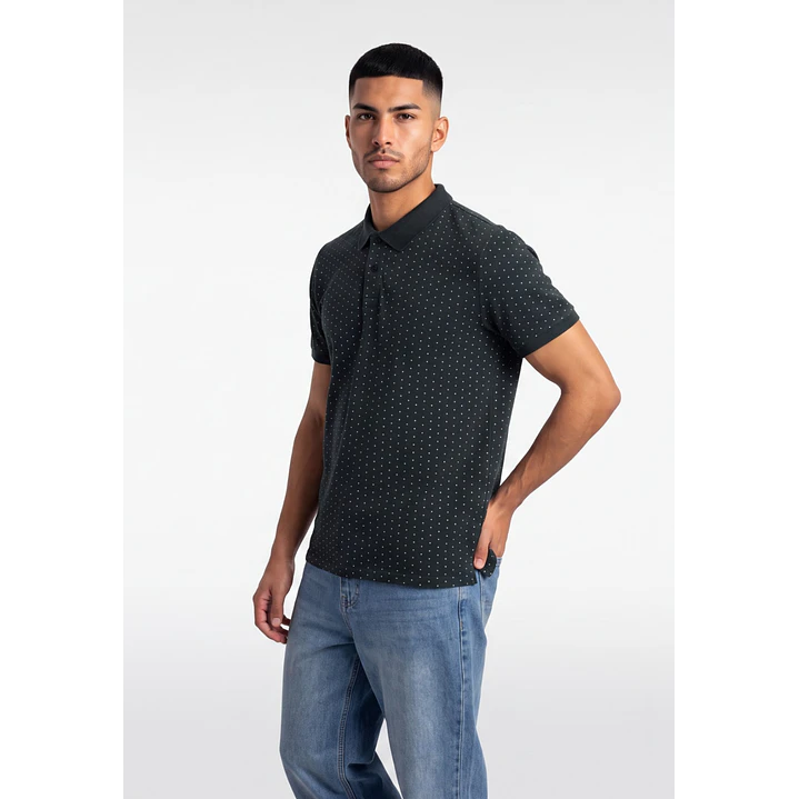 Polera Pique Hombre Verde 1