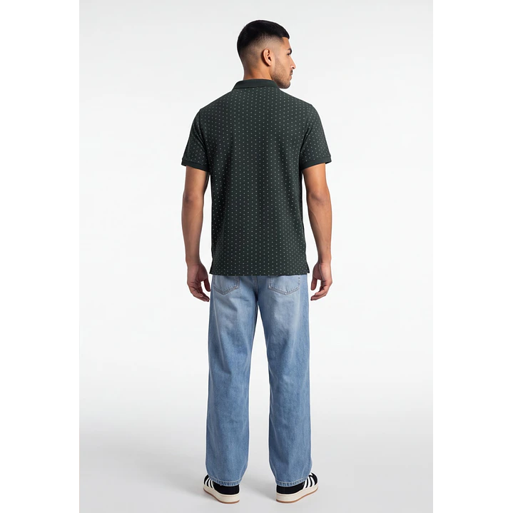 Polera Pique Hombre Verde 2