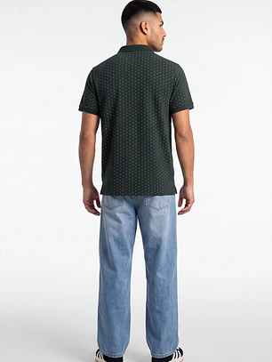 Polera Pique Hombre Verde