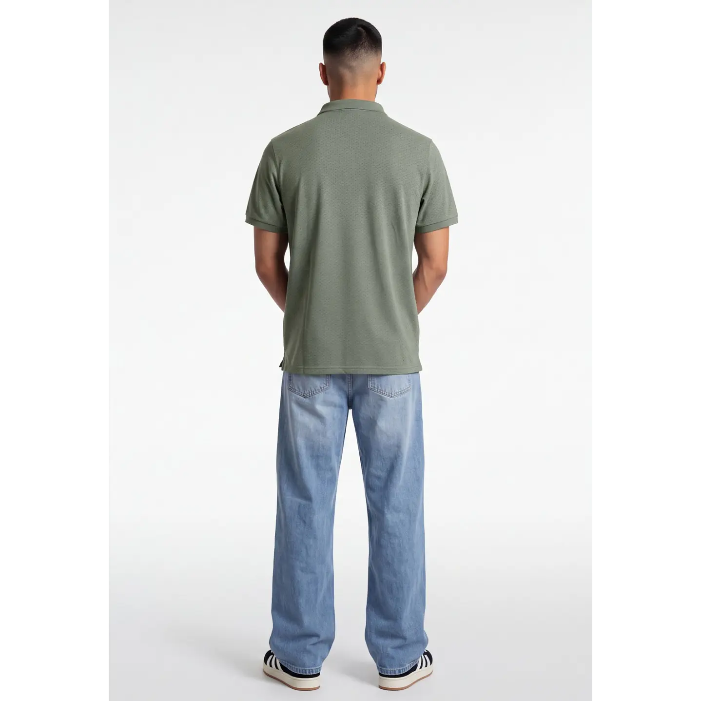 Polera Pique Hombre Verde 2