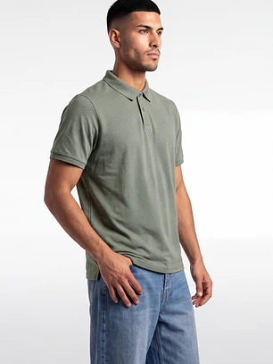 Polera Pique Hombre Verde