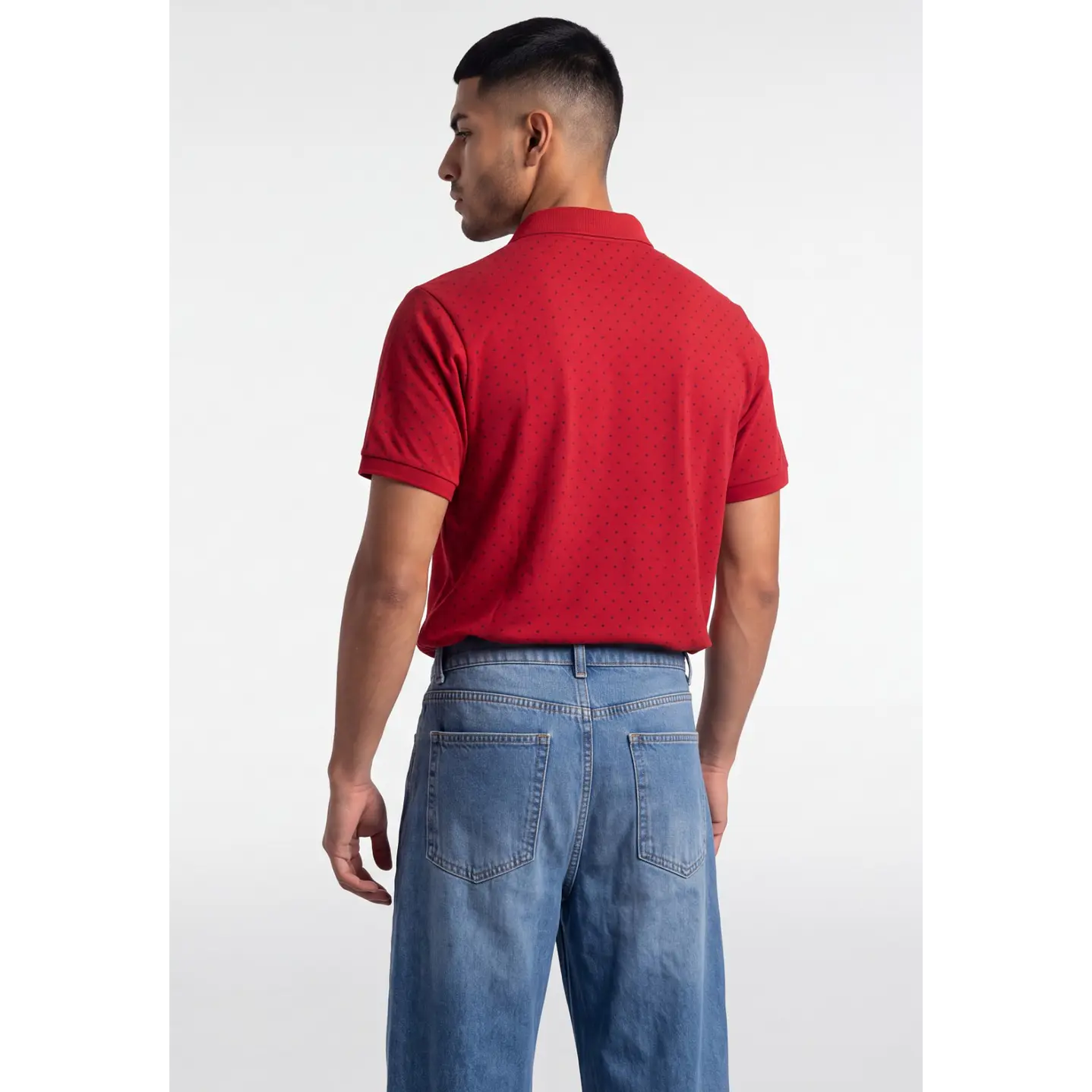 Polera Pique Hombre Rojo 2