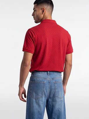 Polera Pique Hombre Rojo