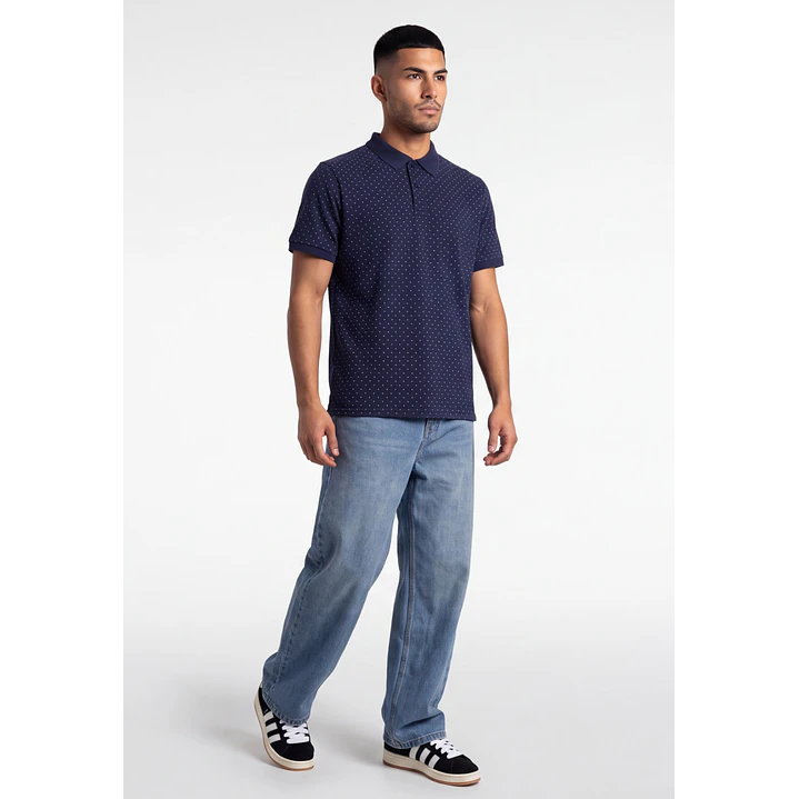 Polera Pique Hombre Gris 3