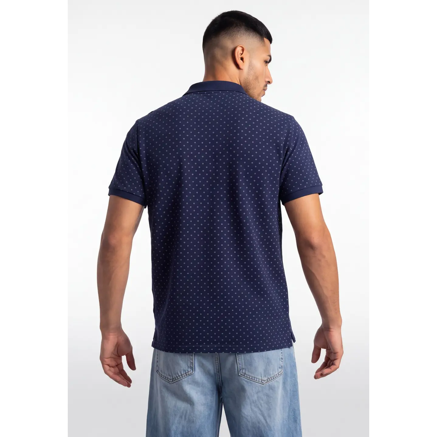 Polera Pique Hombre Gris 2