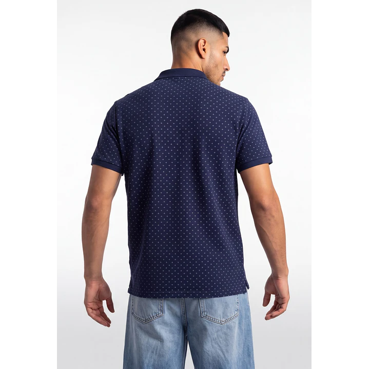 Polera Pique Hombre Gris 2