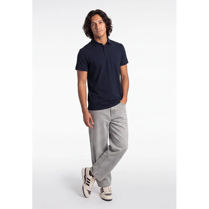 Polera Básica Hombre Azul 1
