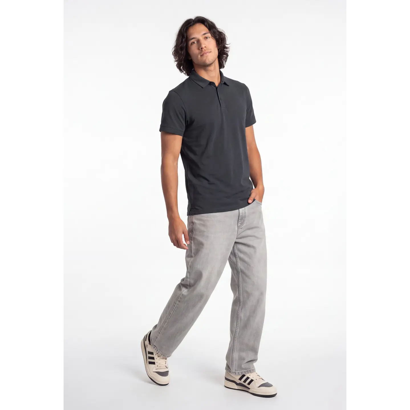Polera Básica Hombre Gris 3