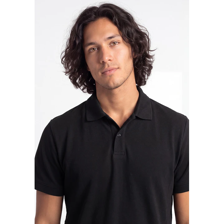 Polera Básica Hombre Negro 4