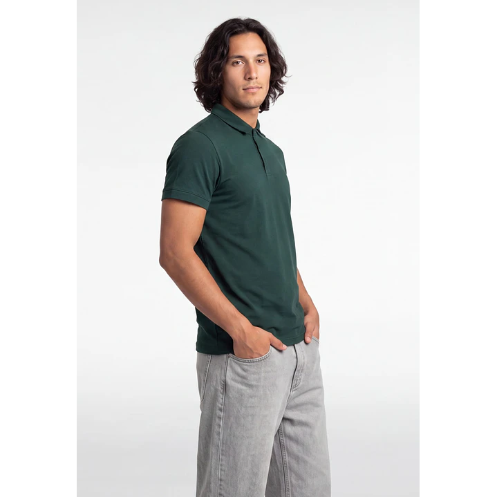 Polera Básica Hombre Verde 1