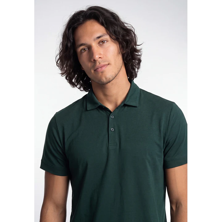 Polera Básica Hombre Verde 4