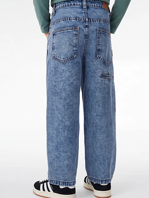 Jeans Capintero Barrel Niño Azul