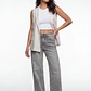 Blazer Rayas Mujer Sin Manga Crudo - Miniatura 3
