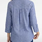 Blusa Rayada Mujer Manga Larga Azul - Miniatura 2