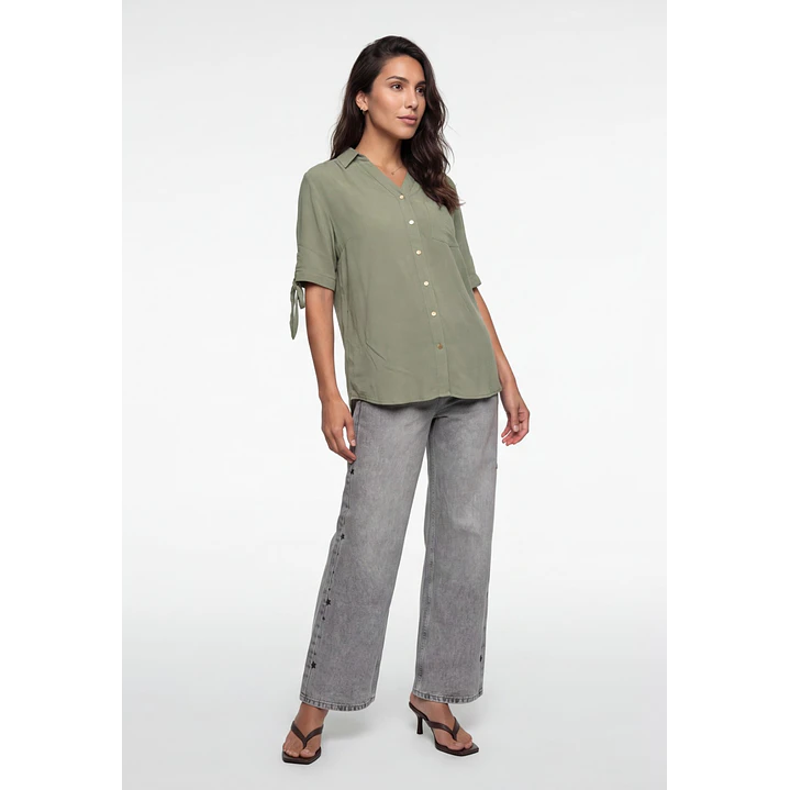 Blusa Viscosa Mujer Verde 3