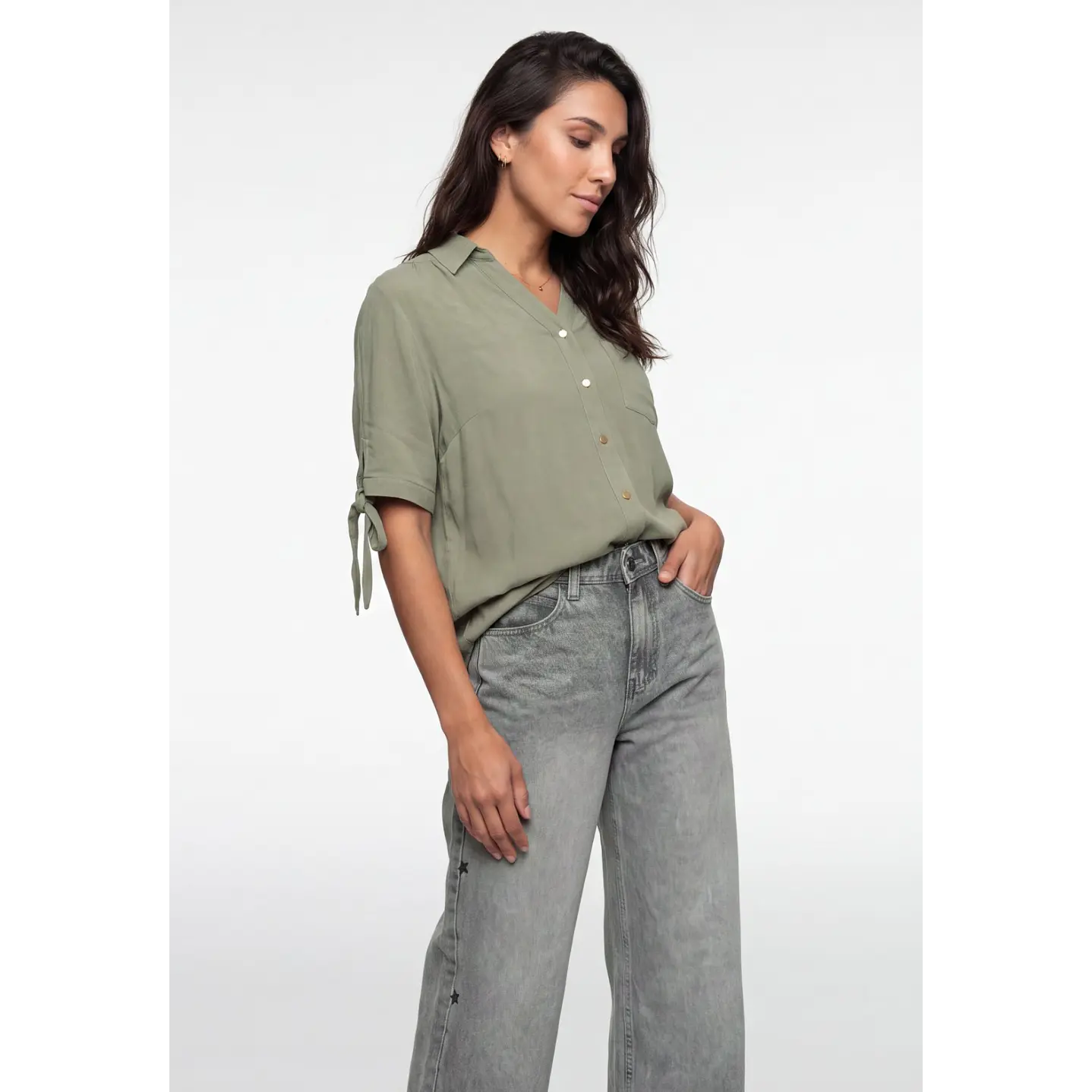 Blusa Viscosa Mujer Verde 1