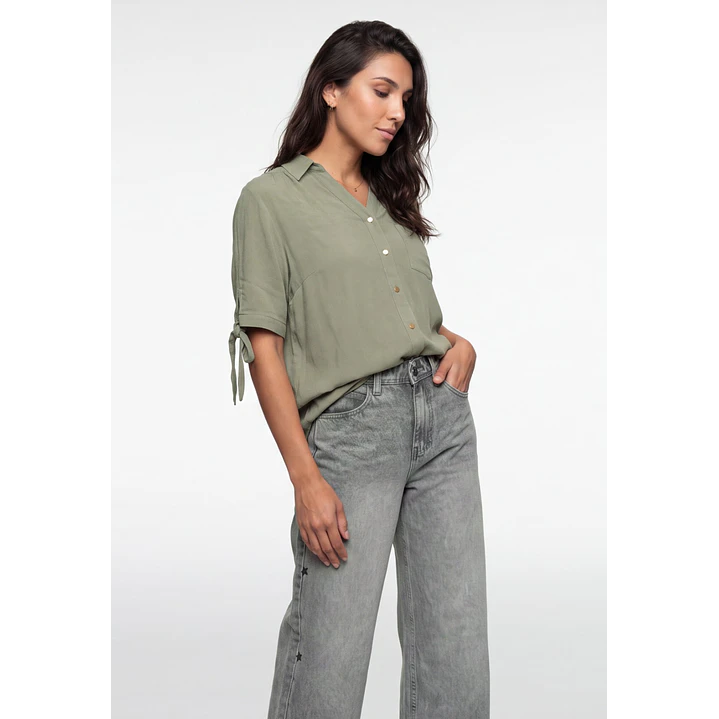 Blusa Viscosa Mujer Verde 1