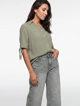 Blusa Viscosa Mujer Verde