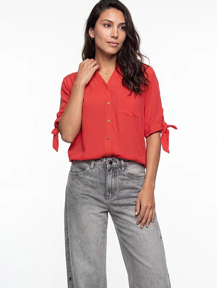 Blusa Viscosa Mujer Rojo
