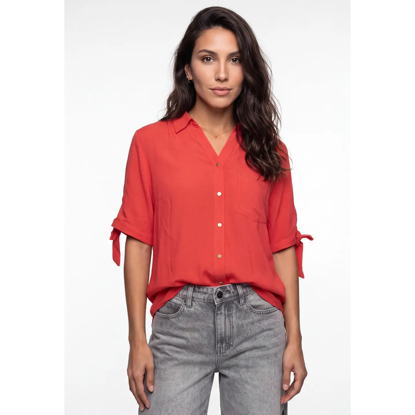 Blusa Viscosa Mujer Rojo 4