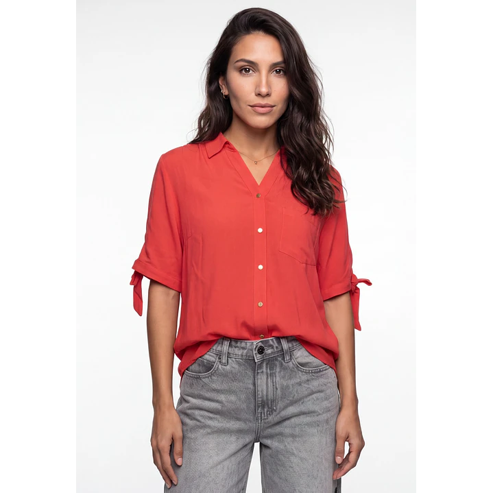 Blusa Viscosa Mujer Rojo 4