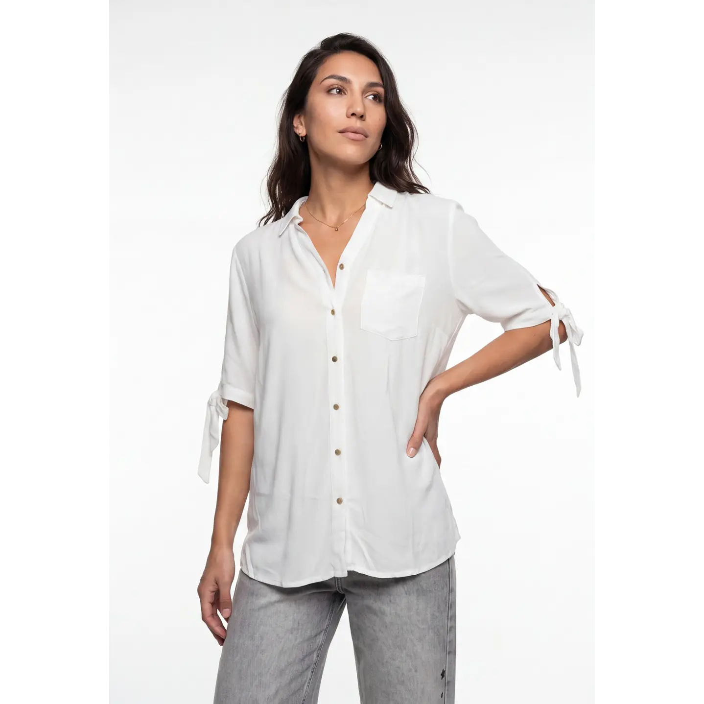 Blusa Viscosa Mujer Crudo 1
