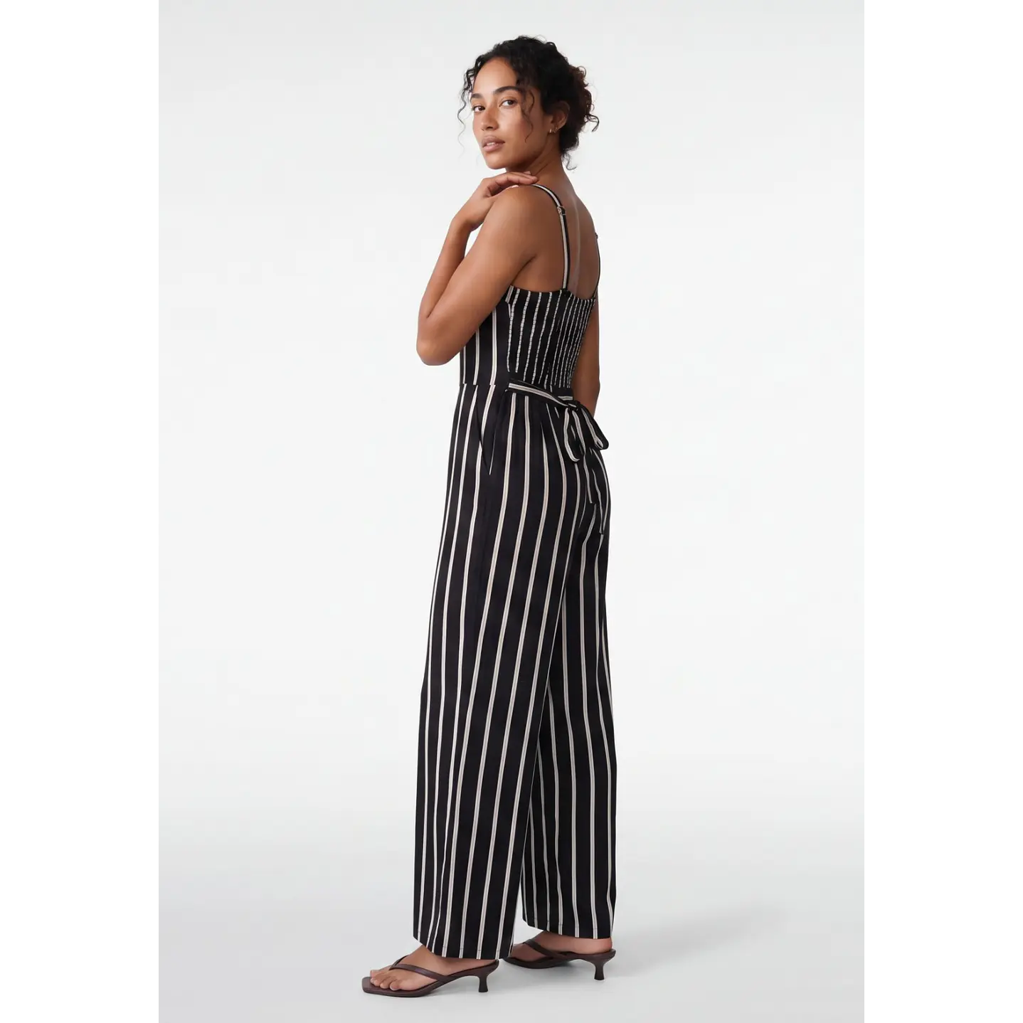 Enterito Largo Tropical Mujer Negro 2