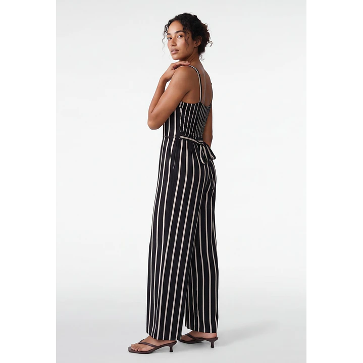 Enterito Largo Tropical Mujer Negro 2