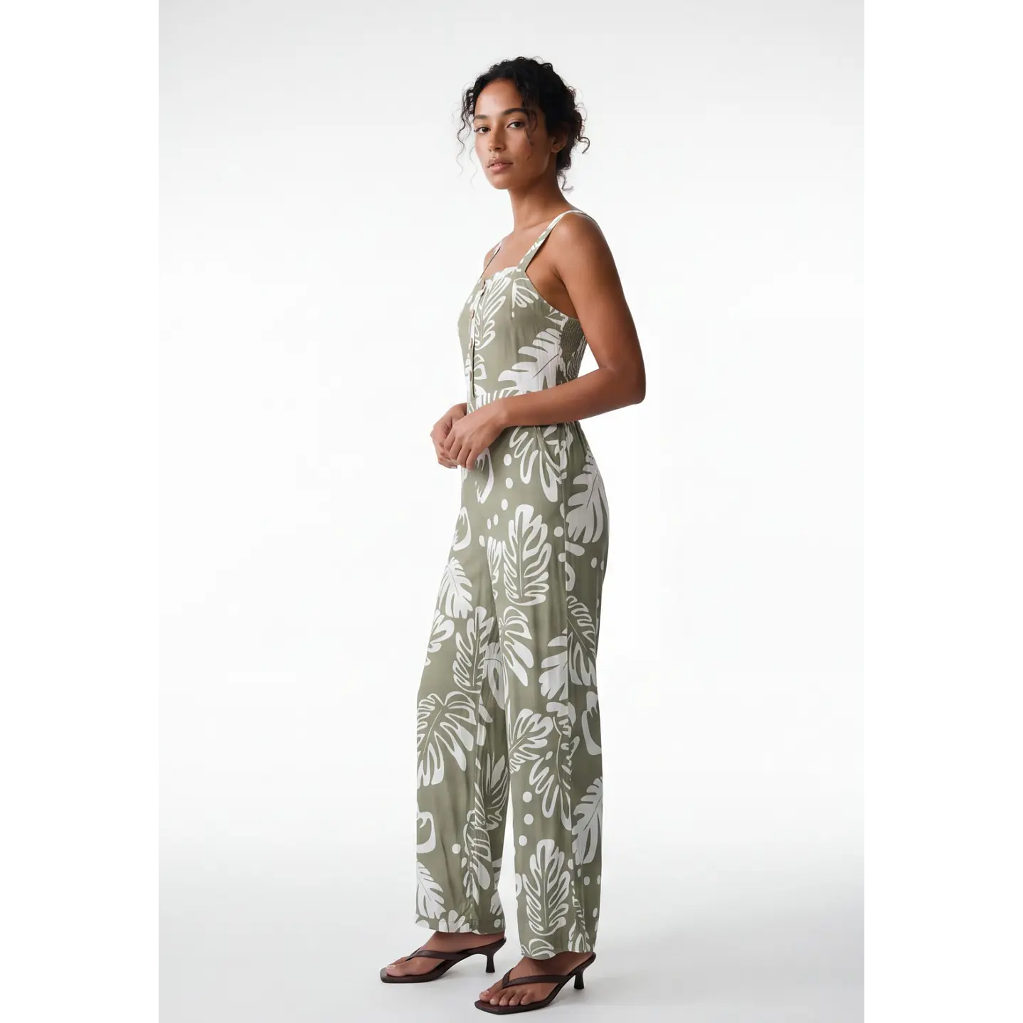 Enterito Largo Tropical Mujer Verde 2
