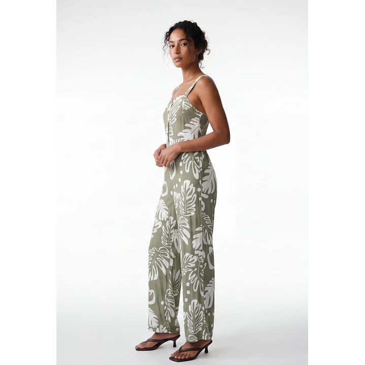 Enterito Largo Tropical Mujer Verde 2