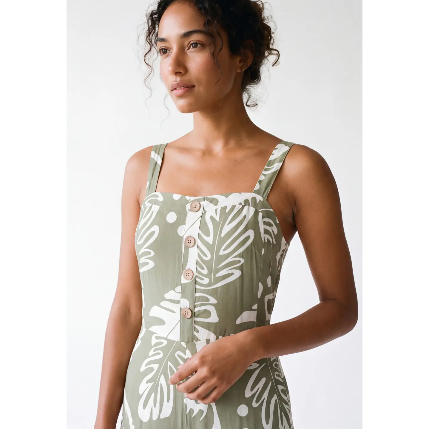 Enterito Largo Tropical Mujer Verde 3