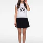 Falda Skort Globo Mujer Negro - Miniatura 4