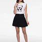 Falda Skort Globo Mujer Negro - Miniatura 3