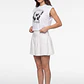 Falda Skort Globo Mujer Blanco - Miniatura 4