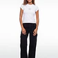 Jeans Contraste Cargo Mujer Negro - Miniatura 3