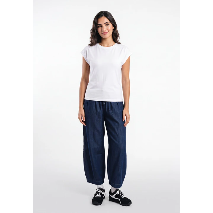 Jeans Bombachos Mujer Azul 3