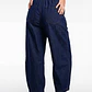 Jeans Bombachos Mujer Azul - Miniatura 2