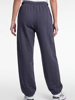 Buzo Letras Jogger Mujer Gris