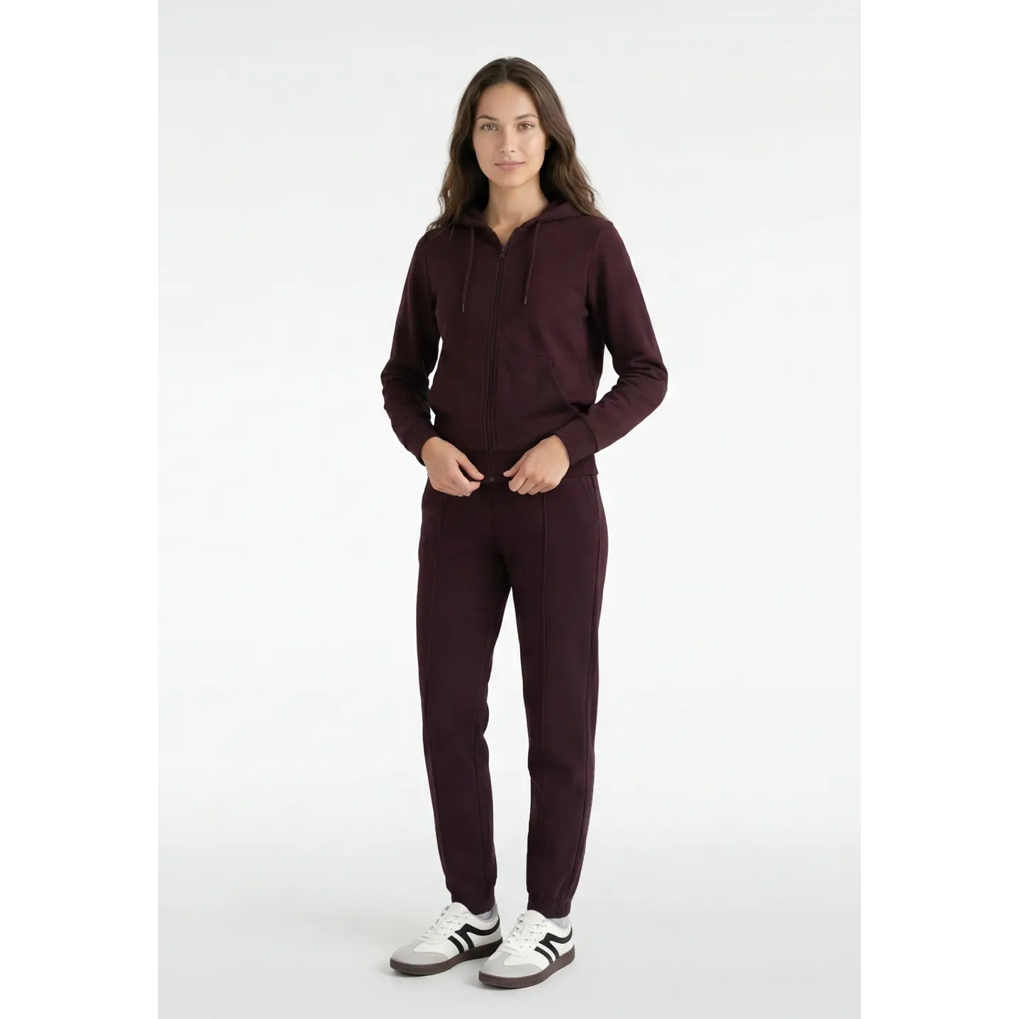 Buzo Básico Mujer Uva 4