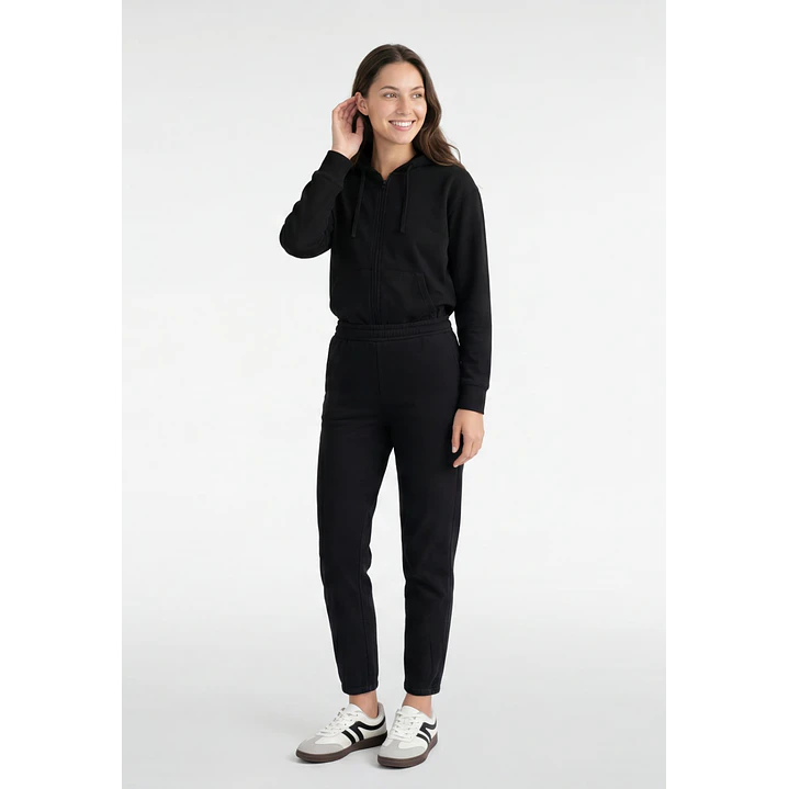 Buzo Básico Mujer Negro 4