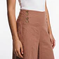 Pantalón Palazzo Liso Mujer Ladrillo - Miniatura 4
