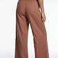 Pantalón Palazzo Liso Mujer Ladrillo - Miniatura 2