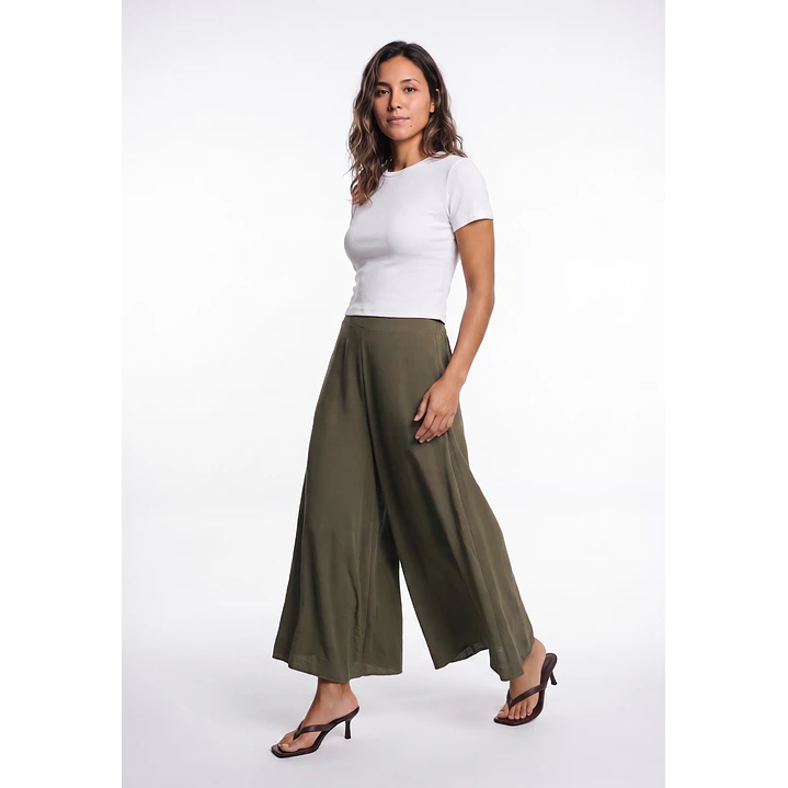 Pantalón Palazzo London Mujer Verde 3