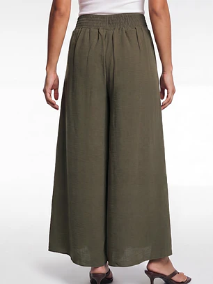 Pantalón Palazzo London Mujer Verde
