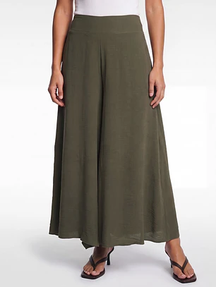 Pantalón Palazzo London Mujer Verde